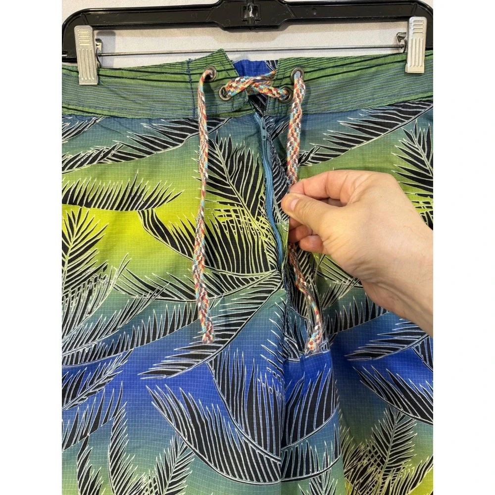 Robert Graham Drawstring Board Shorts Mens‎ 38 Surf Swim Trunks Hawaiian